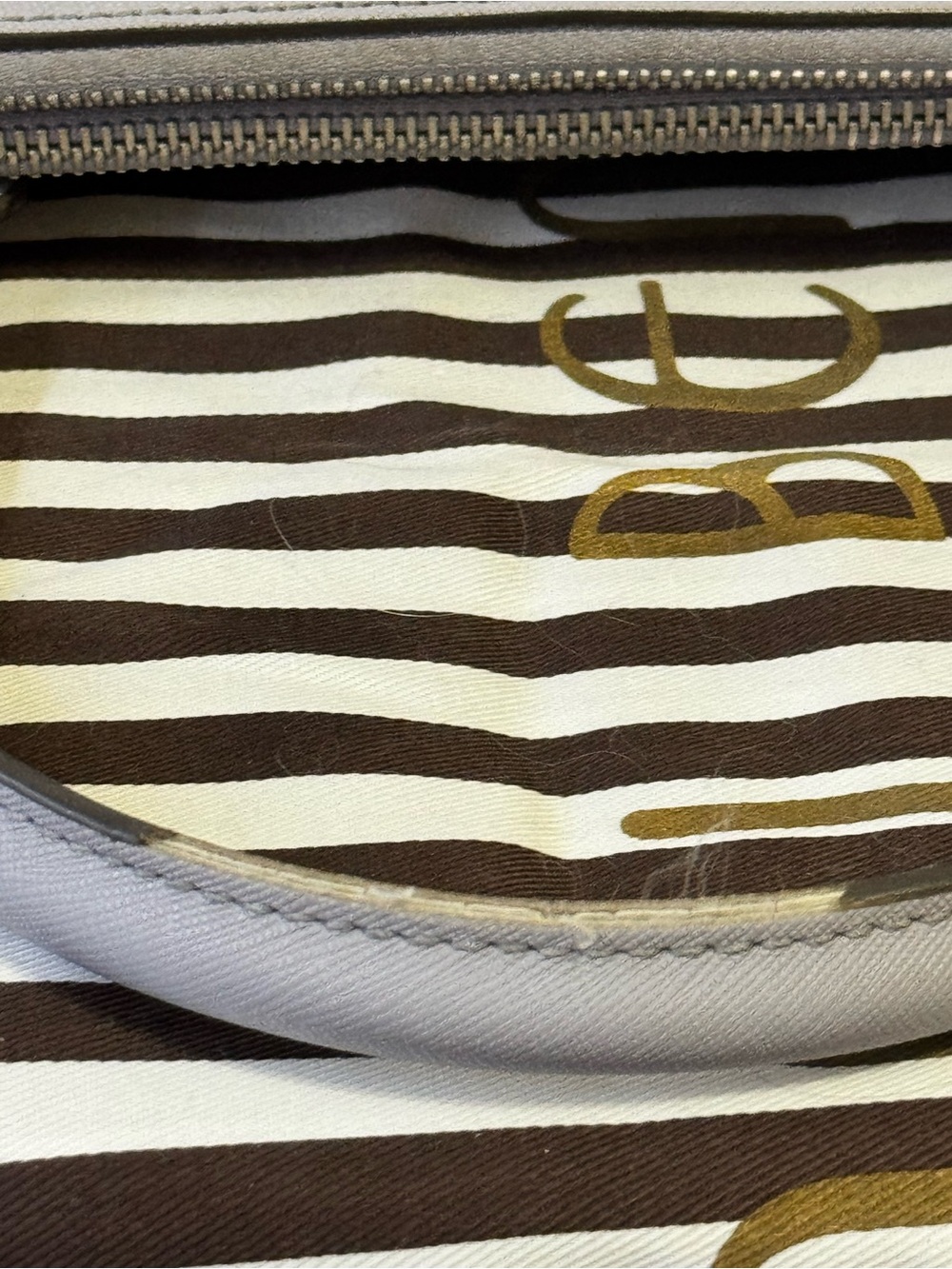 henri bendel Pale Grey Saffiano Satchel with Detachable Strap - Picture 13 of 15